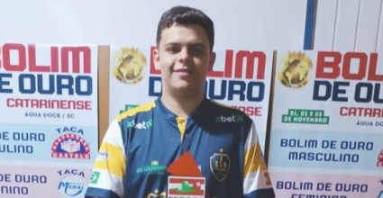 Atleta de São Lourenço do Oeste é campeão no 5º Bolim de Ouro Catarinense